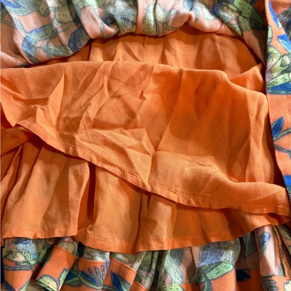 Free People Orange Dear You Backless Straps Mini Dress w/ Pockets Size S - Picture 5 of 12